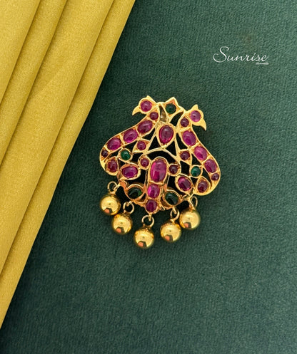 RUBY PINK MOR PENDANT