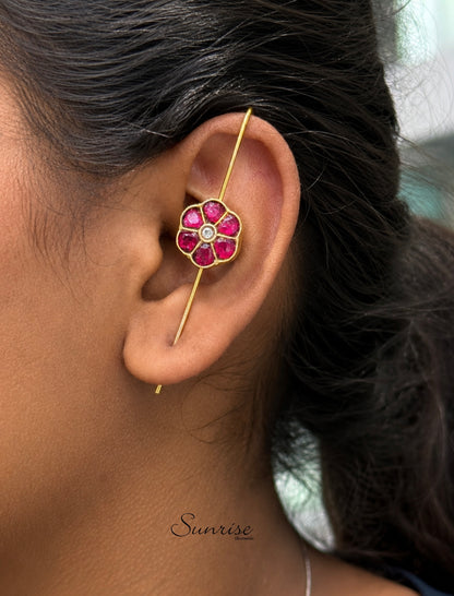 FLOWER EARCUFFS