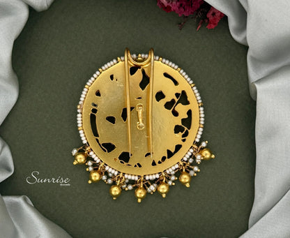 KUNDAN PEACOCK JUDA PIN