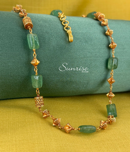 SEA GREEN BEADS CHAIN