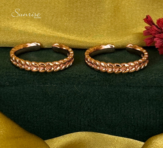 ROSE GOLD BAND TOE RINGS