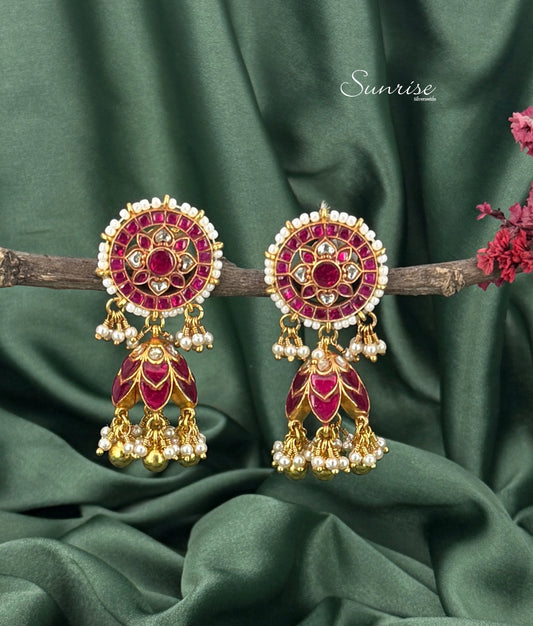PEARL KUNDAN JHUMKA