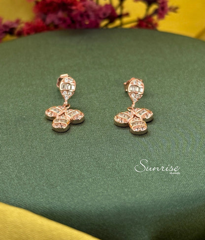 BLUE ROSE GOLD PENDANT SET