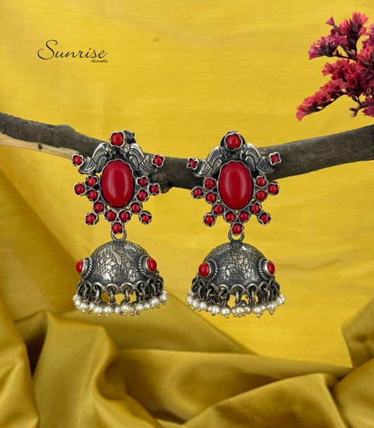 OXI CORAL JHUMKA