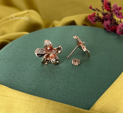 ROSE GOLD FLORAL PENDANT SET