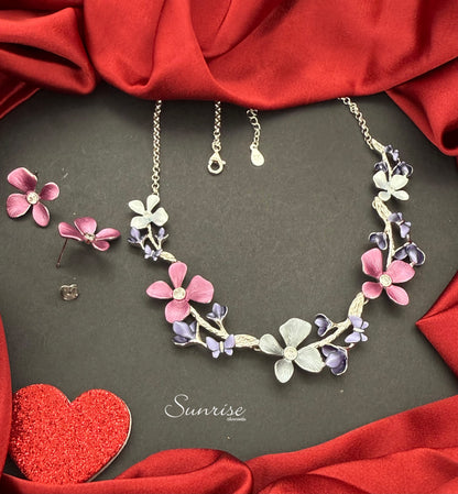 FUSION FLORAL NECKLACE SET