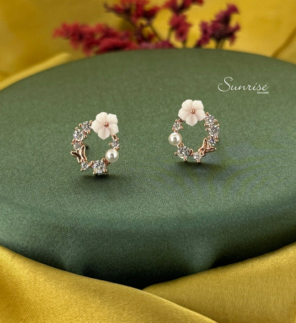 MOP FLORAL PENDANT SET