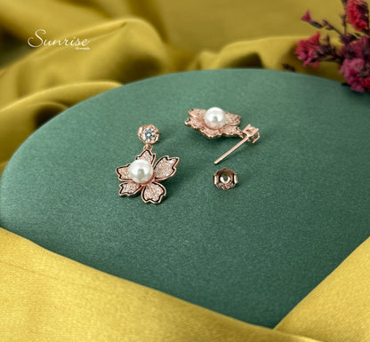 PEARL ROSE GOLD PENDANT SET