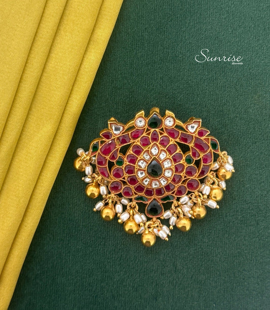 PEACOCK KUNDAN PENDANT
