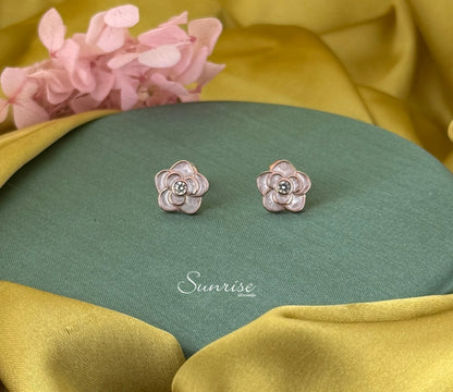 PINK FLORAL PENDANT SET