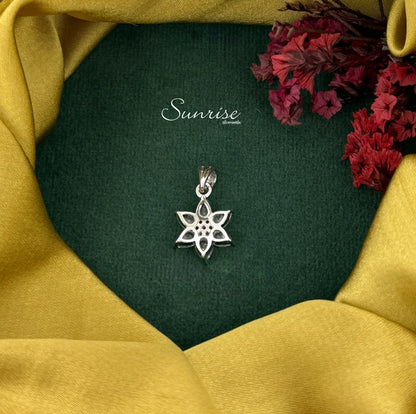 CZ FLORAL PENDANT