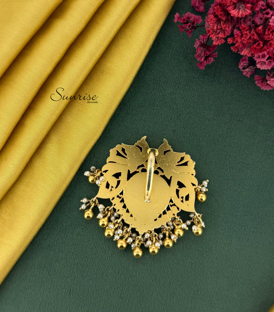 KUNDAN PEACOCK PENDANT