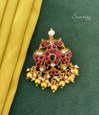 KUNDAN GANDABERUNDA PENDANT