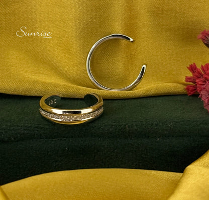 CZ BAND TOE RINGS
