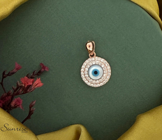 EVIL EYE ROSE GOLD PENDANT SET