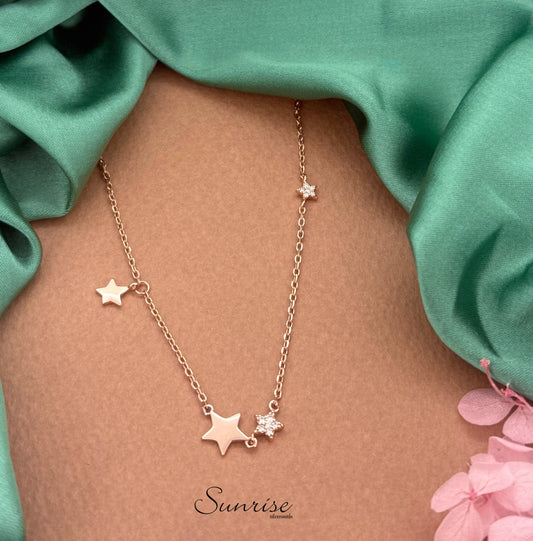 STARS ROSE GOLD NECKLACE