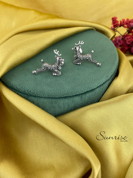 MARCASITE DEER STUDS