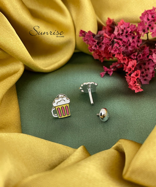 BEER MUG ENAMEL PENDANT SET