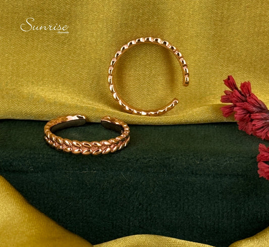 ROSE GOLD BAND TOE RINGS