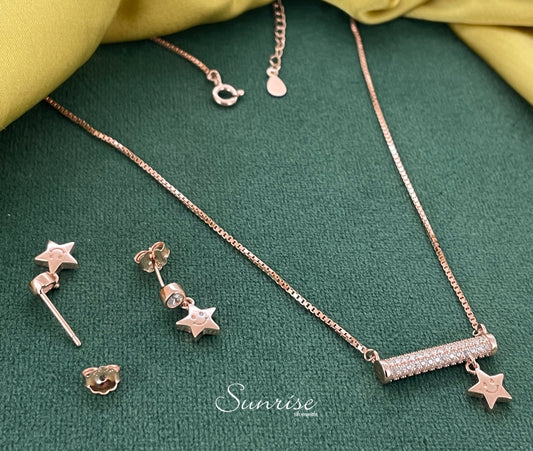 FANCY ROSE GOLD NECKLACE