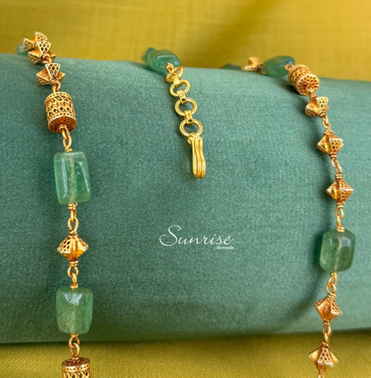 SEA GREEN BEADS CHAIN