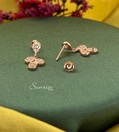 BLUE ROSE GOLD PENDANT SET