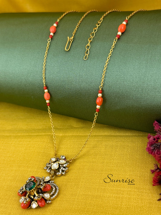 VICTORIAN CORAL NECKLACE