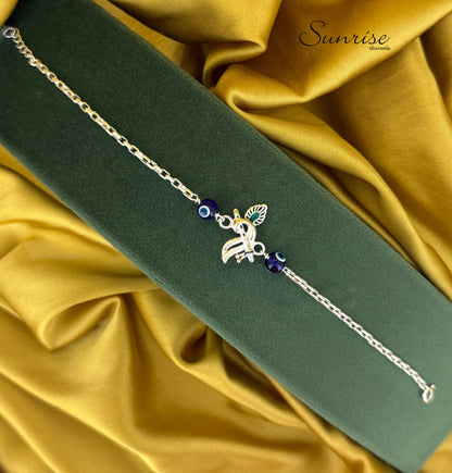 FLUTE WITH EVIL EYE RAKHI
