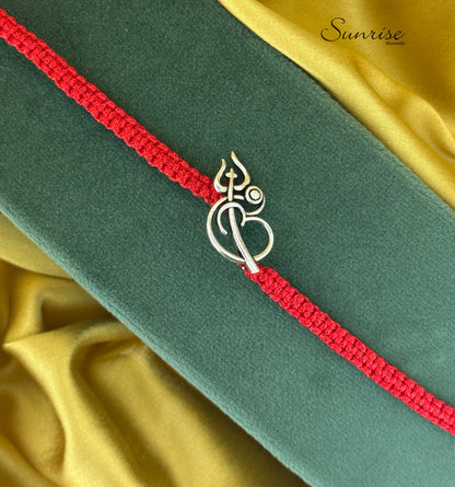 OM AND TRISHULA RAKHI