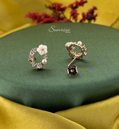MOP FLORAL PENDANT SET