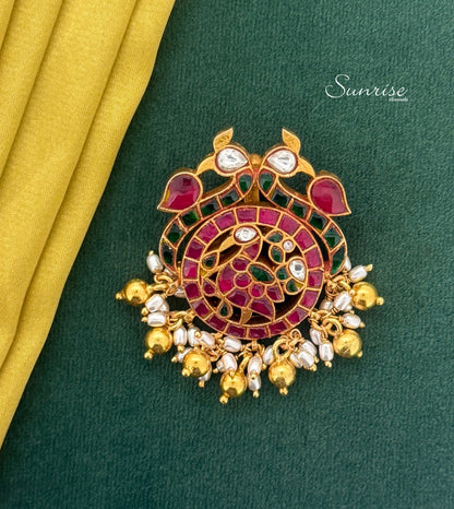 KUNDAN PEACOCK PENDANT