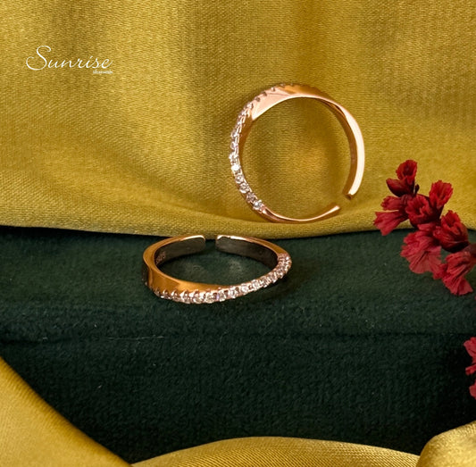 FANCY ROSE GOLD TOE RINGS