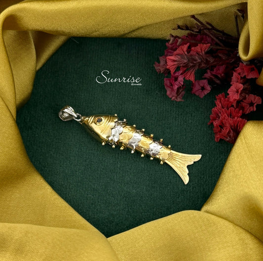 TWO TONE FISH PENDANT