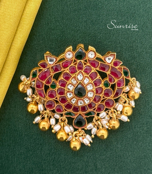 PEACOCK KUNDAN PENDANT