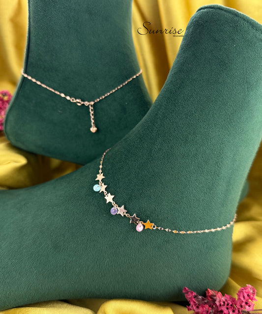 FANCY ROSE GOLD ANKLETS