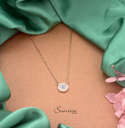 EVIL EYE ROSE GOLD NECKLACE