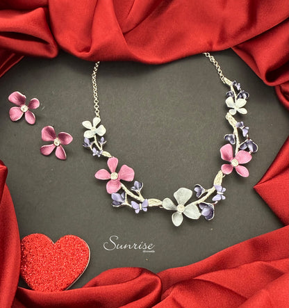 FUSION FLORAL NECKLACE SET