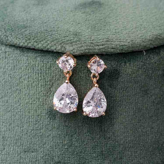 ROSE GOLD SOLITAIRE NECKLACE SET